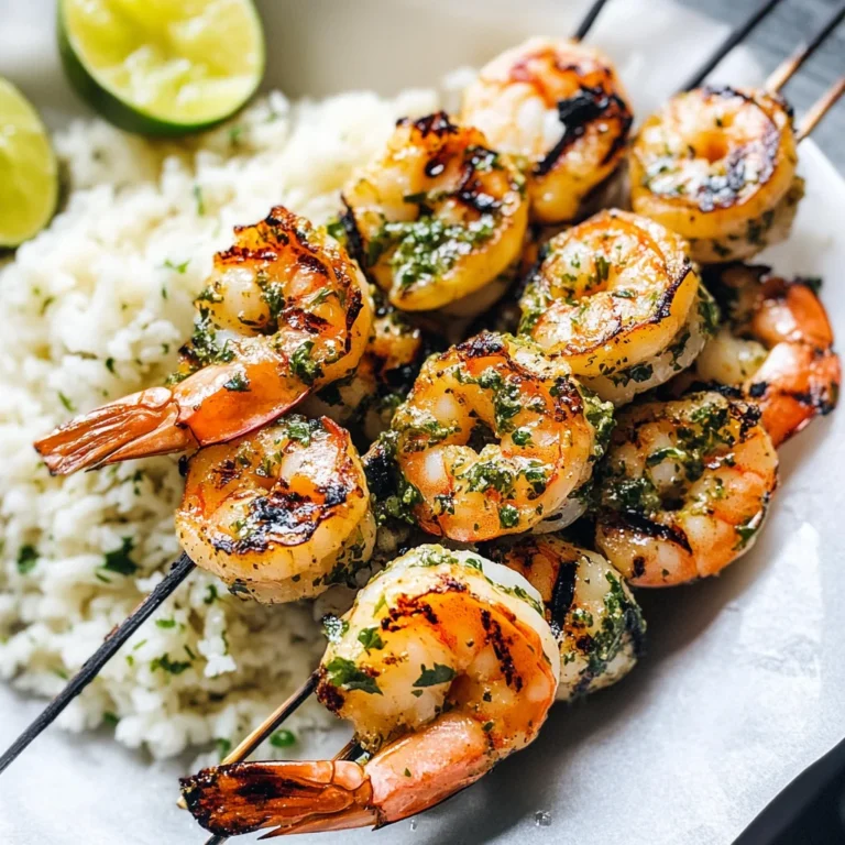 Cilantro Grilled Shrimp