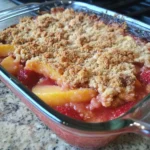 Peach & Strawberry Crisp