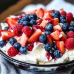 Red White and Blue Cheesecake Salad