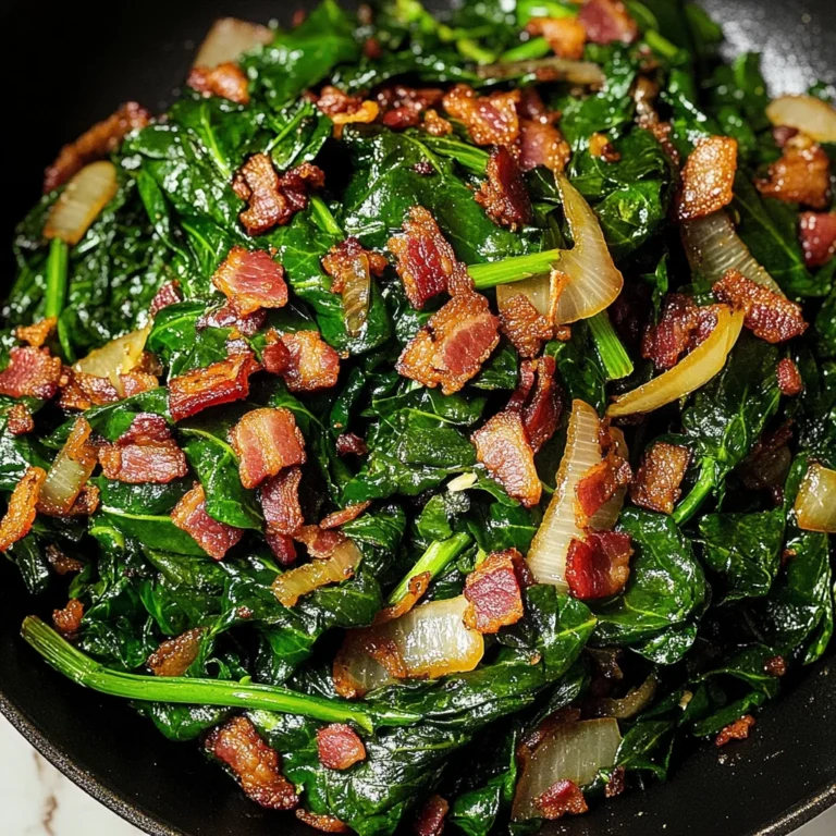 Sautéed Spinach with Bacon