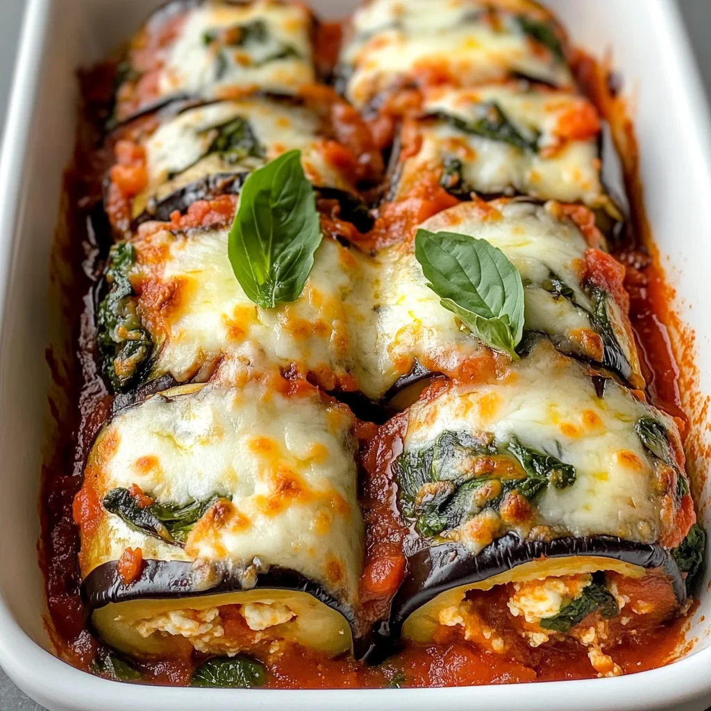 Savory Eggplant Parmesan Rolls