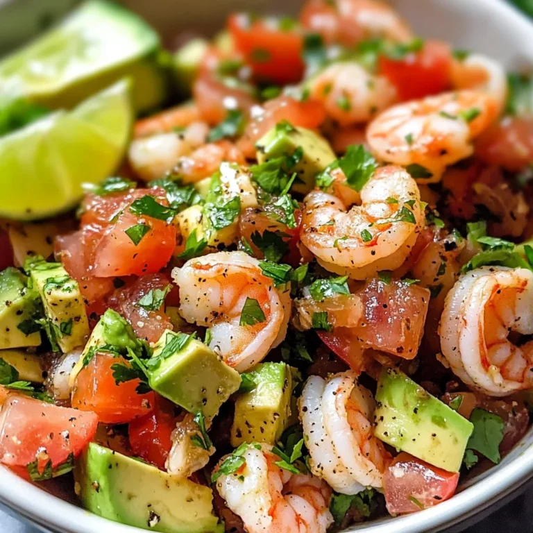 Zesty Lime Shrimp and Avocado Salad