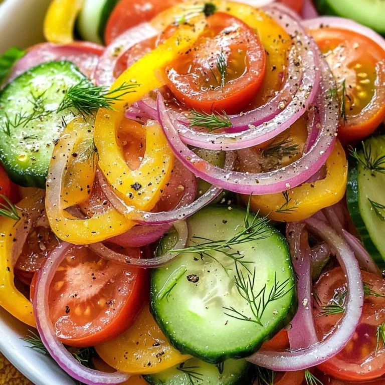 Cucumber and Tomato Salad with Red Onions