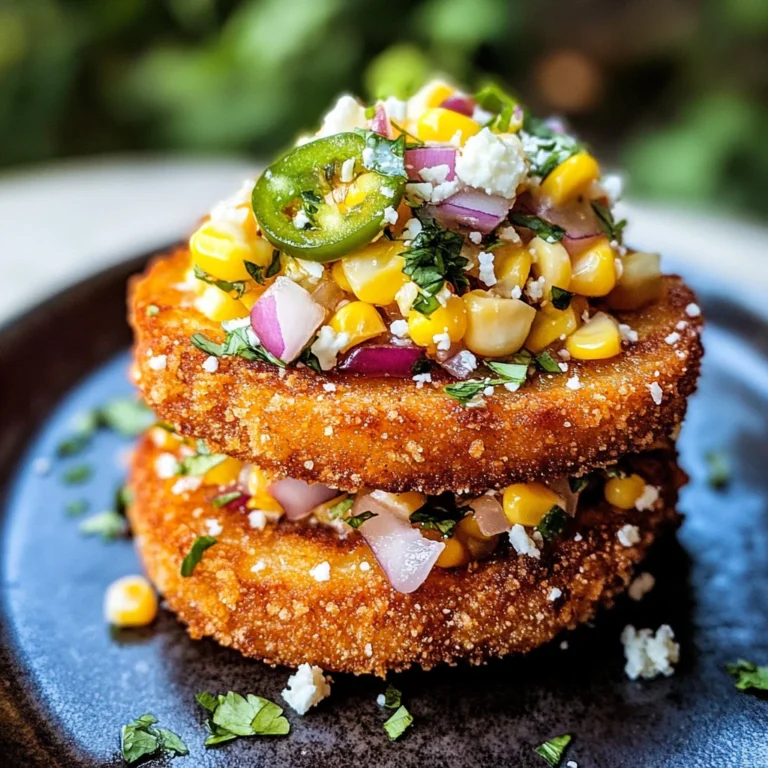 Fried Tomatoes with Corn Salsa