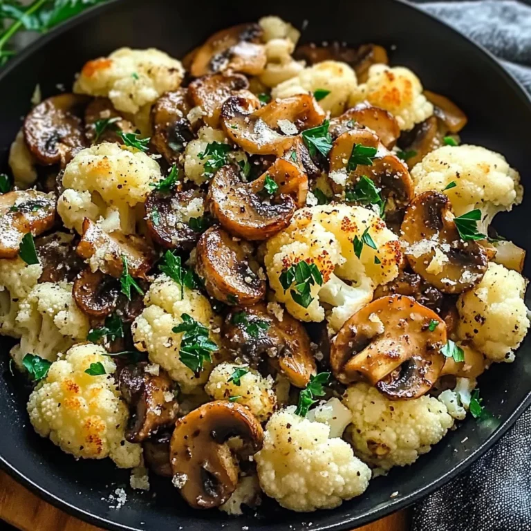 Garlic Cauliflower Mushroom Skillet: Quick & Delicious Dish