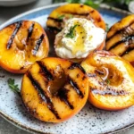 Grilled Peaches Recipe with Honey Mascarpone