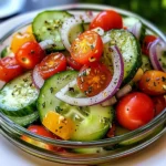 Marinated Cucumbers, Onions, and Tomatoes