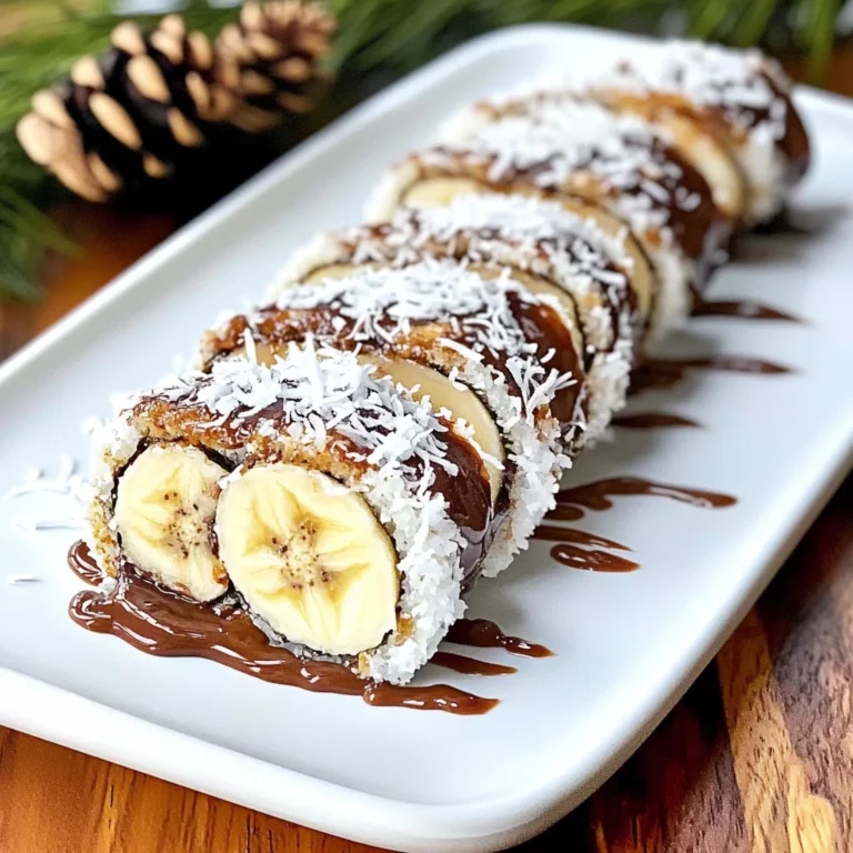 Quick and Easy Dessert Sushi (with Bananas + Nutella)