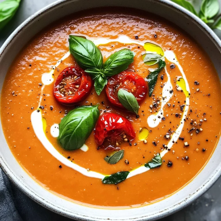 Roasted Tomato Basil Soup