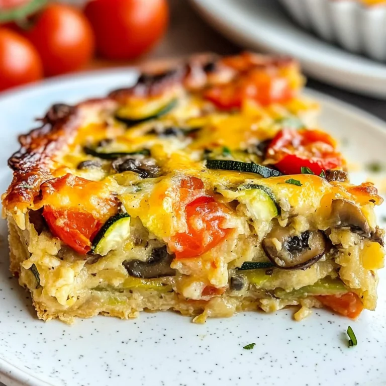 Summer Garden Crustless Zucchini Pie