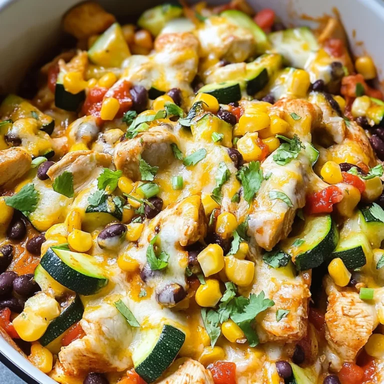 Tex Mex Chicken and Zucchini Recipe