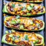 Burrito Zucchini Boats