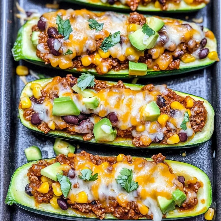 Burrito Zucchini Boats