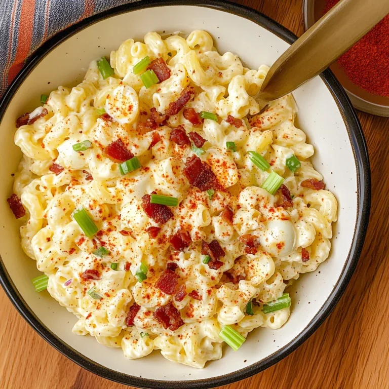 Creamy Deviled Egg Pasta Salad