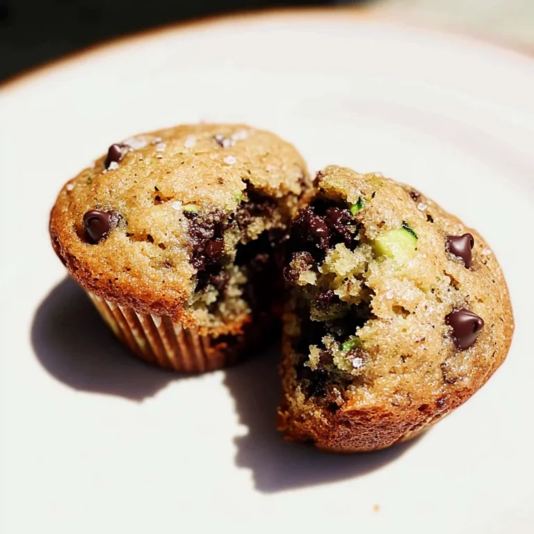 Easy Zucchini Muffins with Chocolate Chips