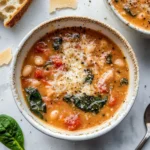 Fire Roasted Parmesan & White Bean Soup