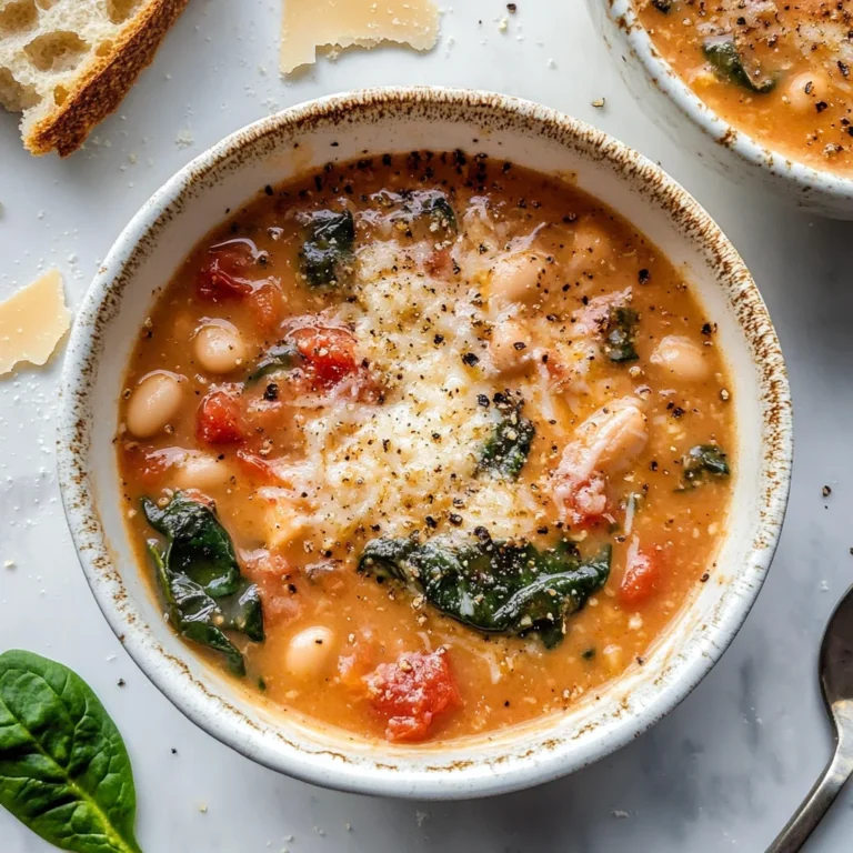 Fire Roasted Parmesan & White Bean Soup