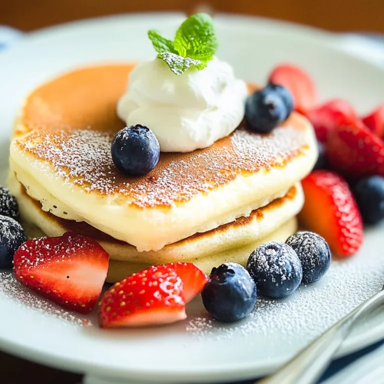 Fluffy Japanese Soufflé Pancakes