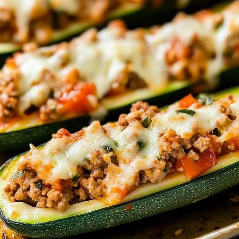 Italian Stuffed Zucchini Boats