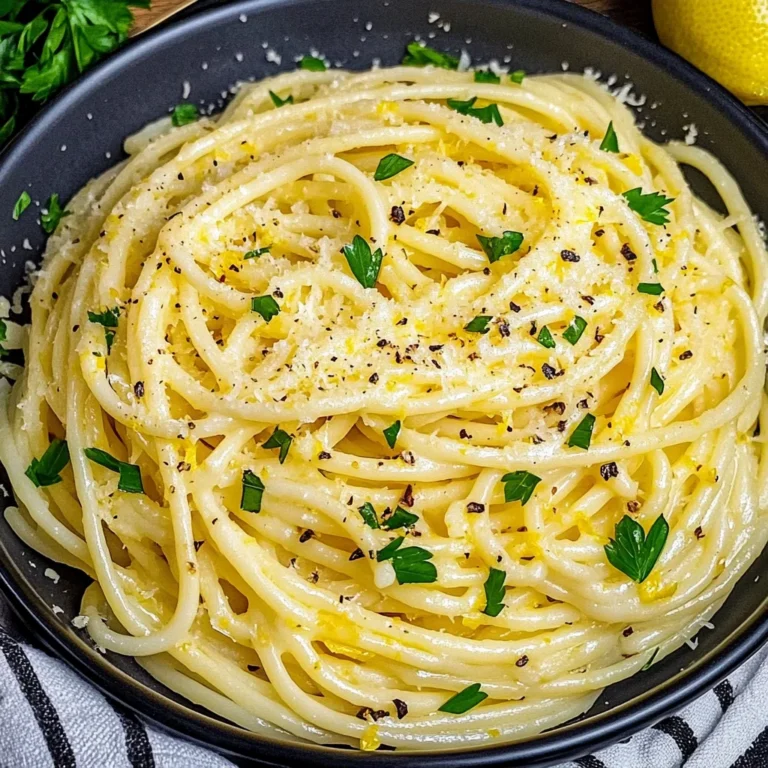 Lemon Butter Garlic Pasta Sauce (Pasta al Limone)