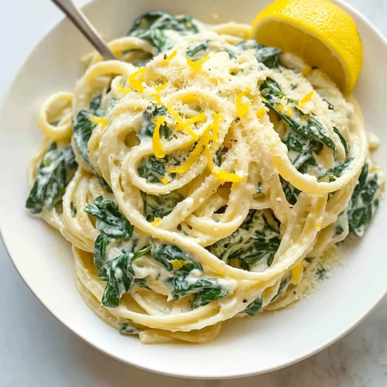 Lemon ricotta pasta & spinach