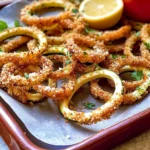 Lemony Baked Zucchini Curly Fries with Parmesan & Herbs