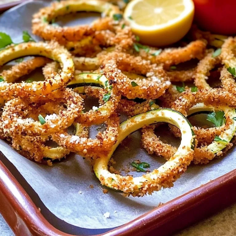 Lemony Baked Zucchini Curly Fries with Parmesan & Herbs