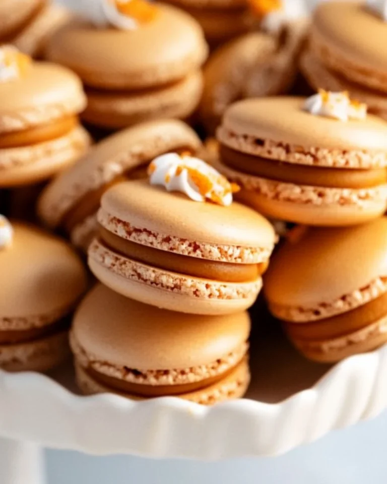 Pumpkin Pie Macarons