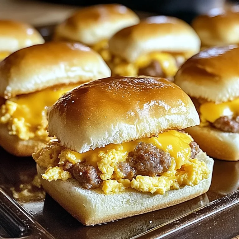 Sausage Egg and Cheese Breakfast Sliders