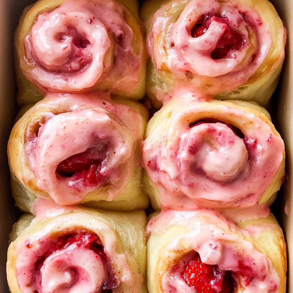 Strawberry Cinnamon Rolls