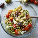 Sun-Dried Tomato Mediterranean Zucchini Noodle Salad