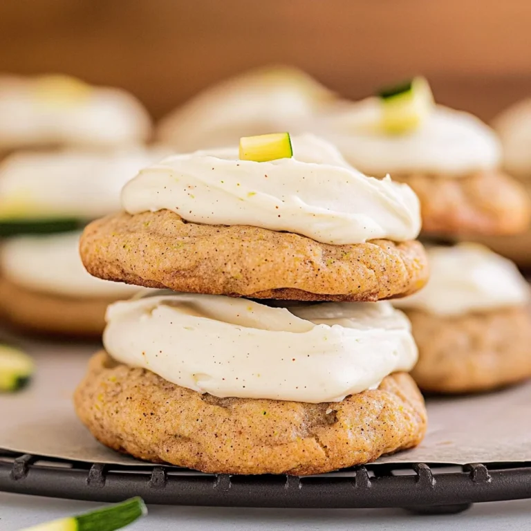 Zucchini Cookies with Cream Cheese Frosting