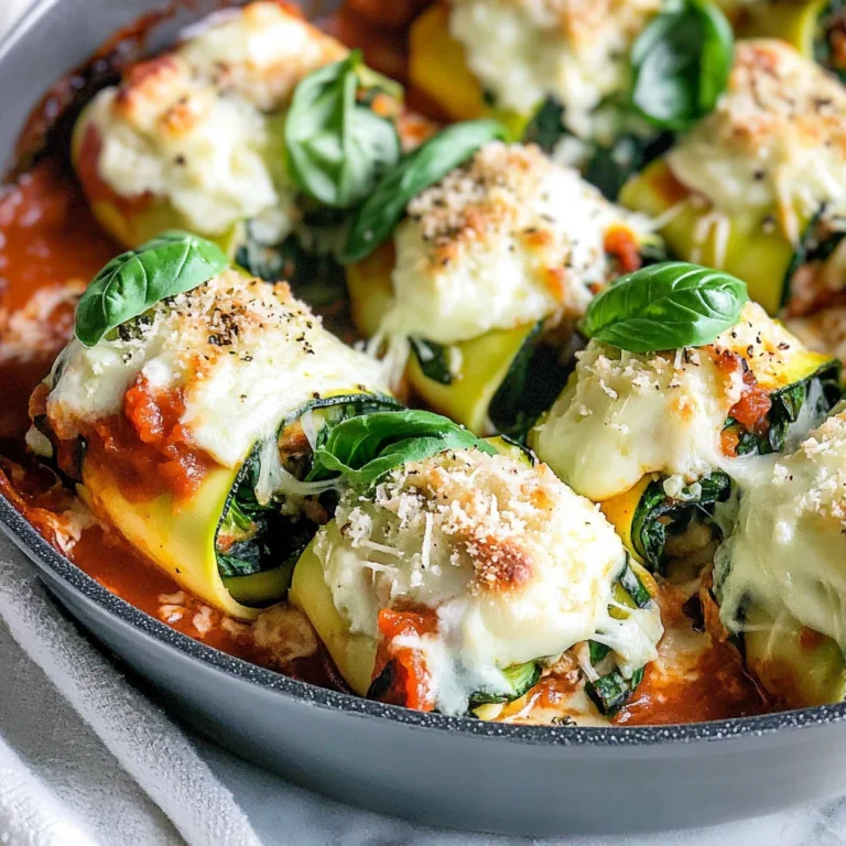 Zucchini Lasagna Rolls