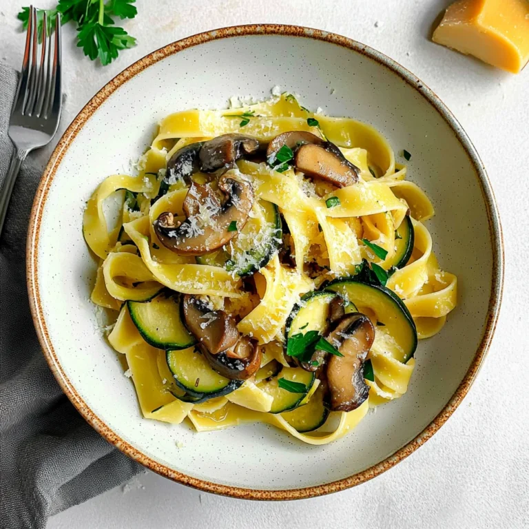 Zucchini Mushroom Pasta