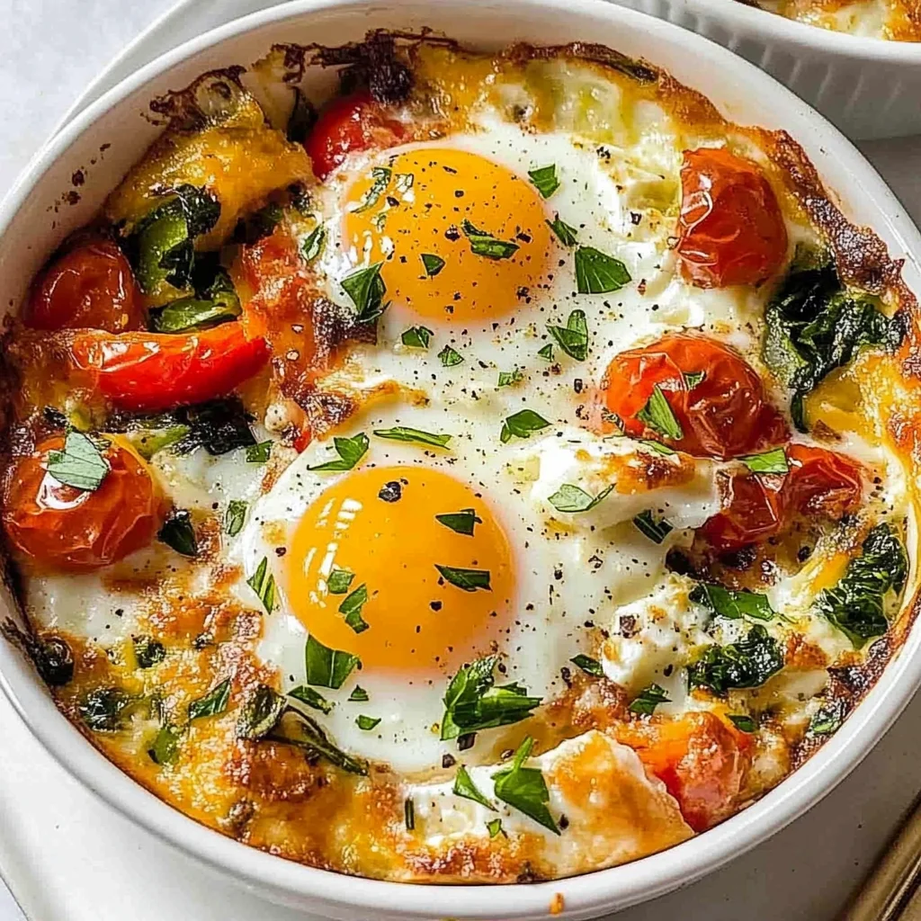 Baked Feta Eggs