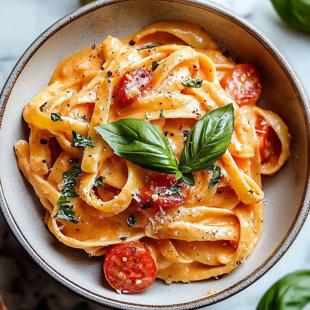 Easy One Pot Creamy Tomato Pasta