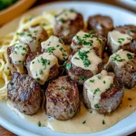 Garlic Butter Steak Bites with a Rich Parmesan Cream Sauce