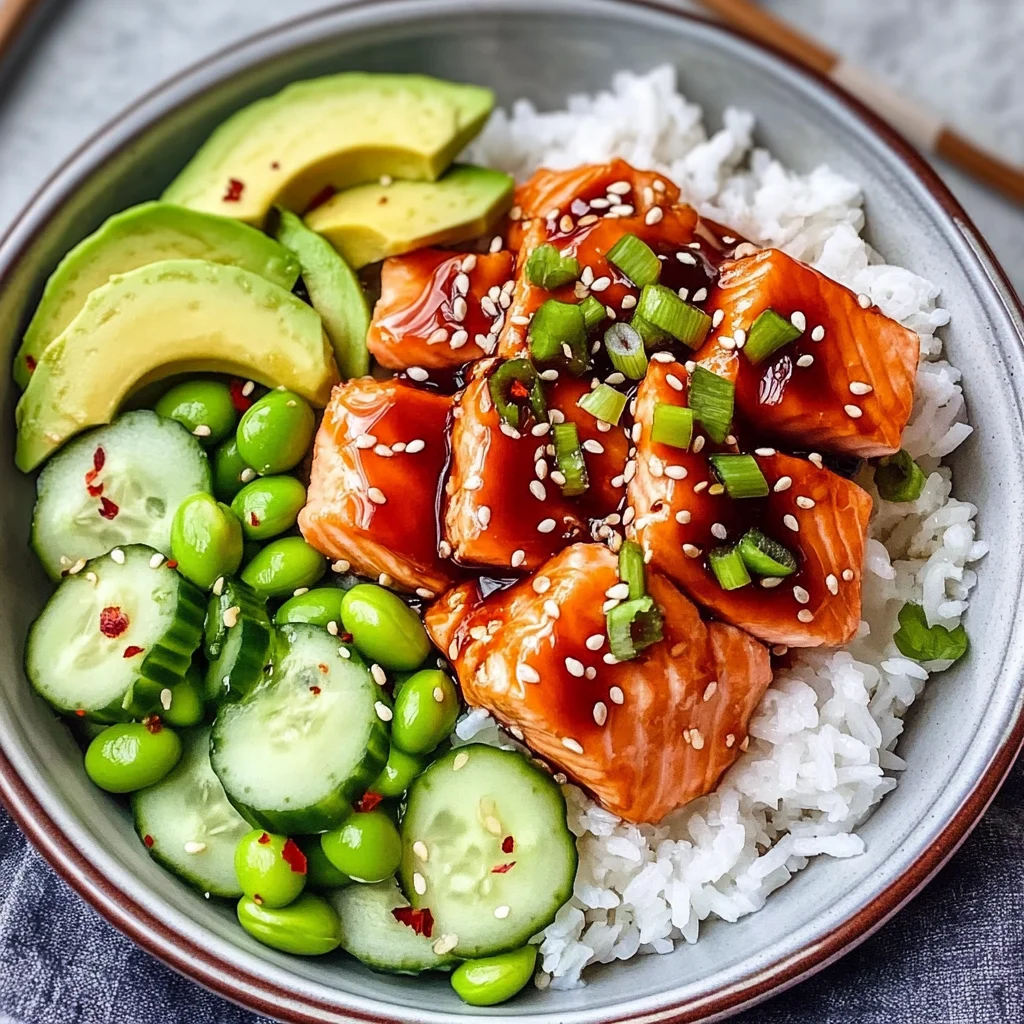 Honey Sriracha Salmon Bowls: A Sweet and Spicy Delight