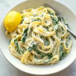 Lemon ricotta pasta & spinach